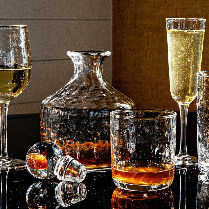 JULISKA Puro Clear Glass Whiskey Decanter