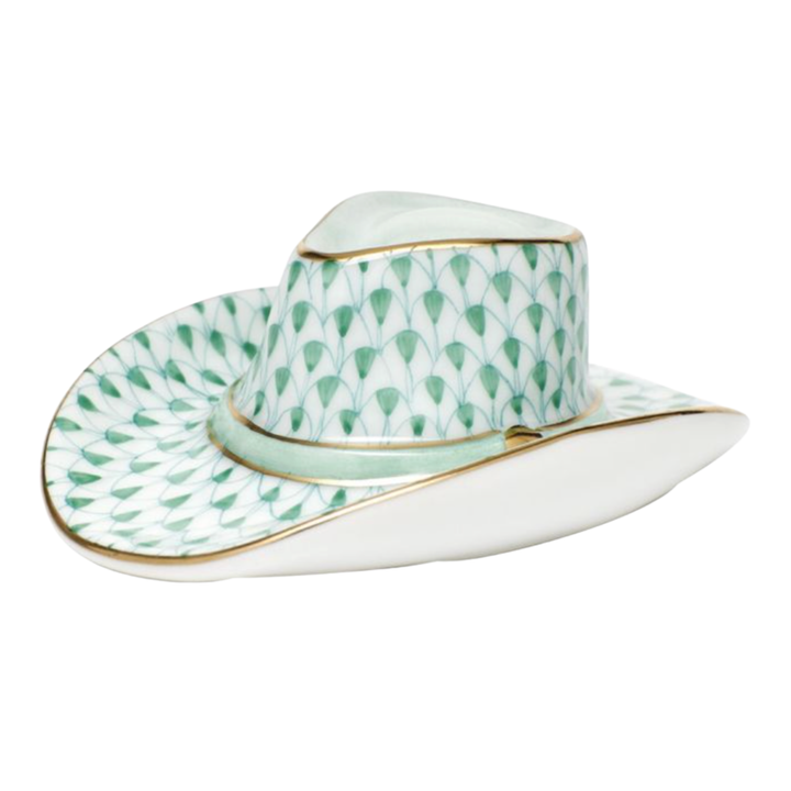 HEREND Cowboy Hat CHOCOLATE,RASPBERRY,BLUE,BLACK,GREEN,RUST