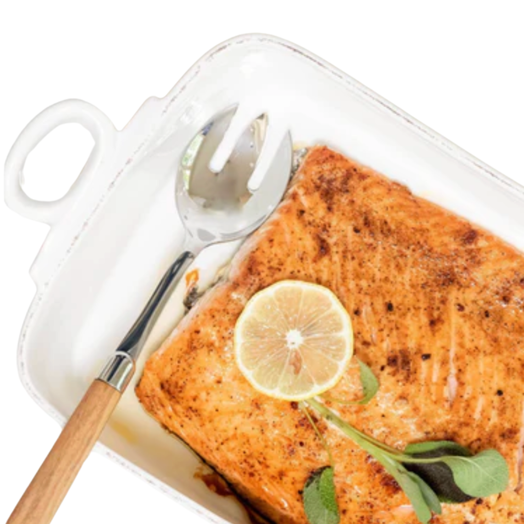 VIETRI Lastra White Rectangular Baker