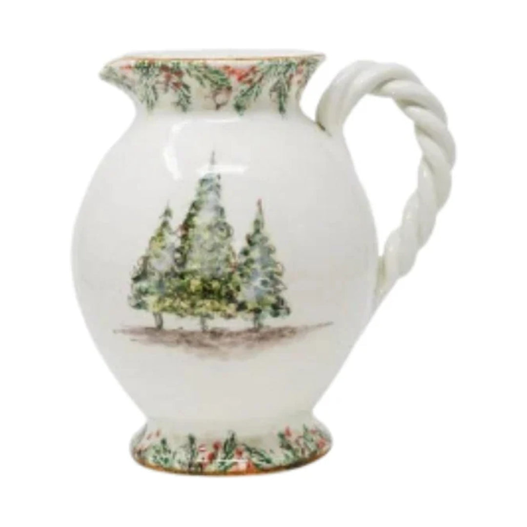 ARTE ITALICA Natale Small Square Pitcher