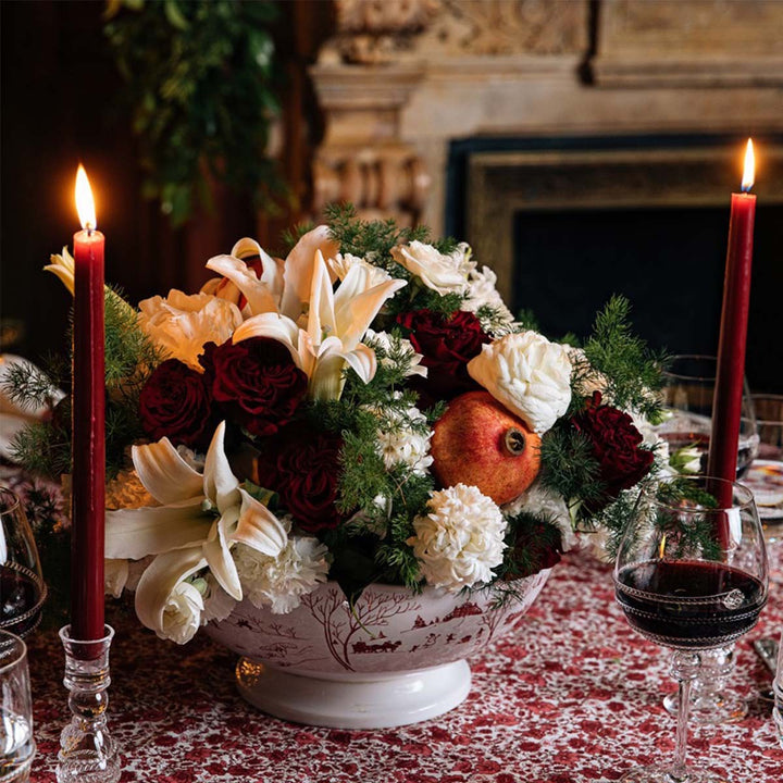 JULISKA Country Estate Winter Frolic Ruby Centerpiece Bowl