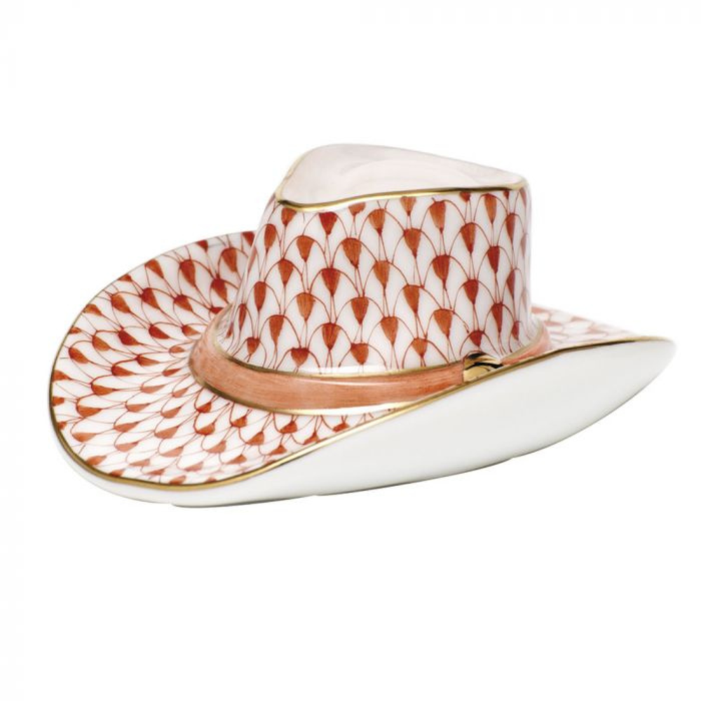 HEREND Cowboy Hat RUST