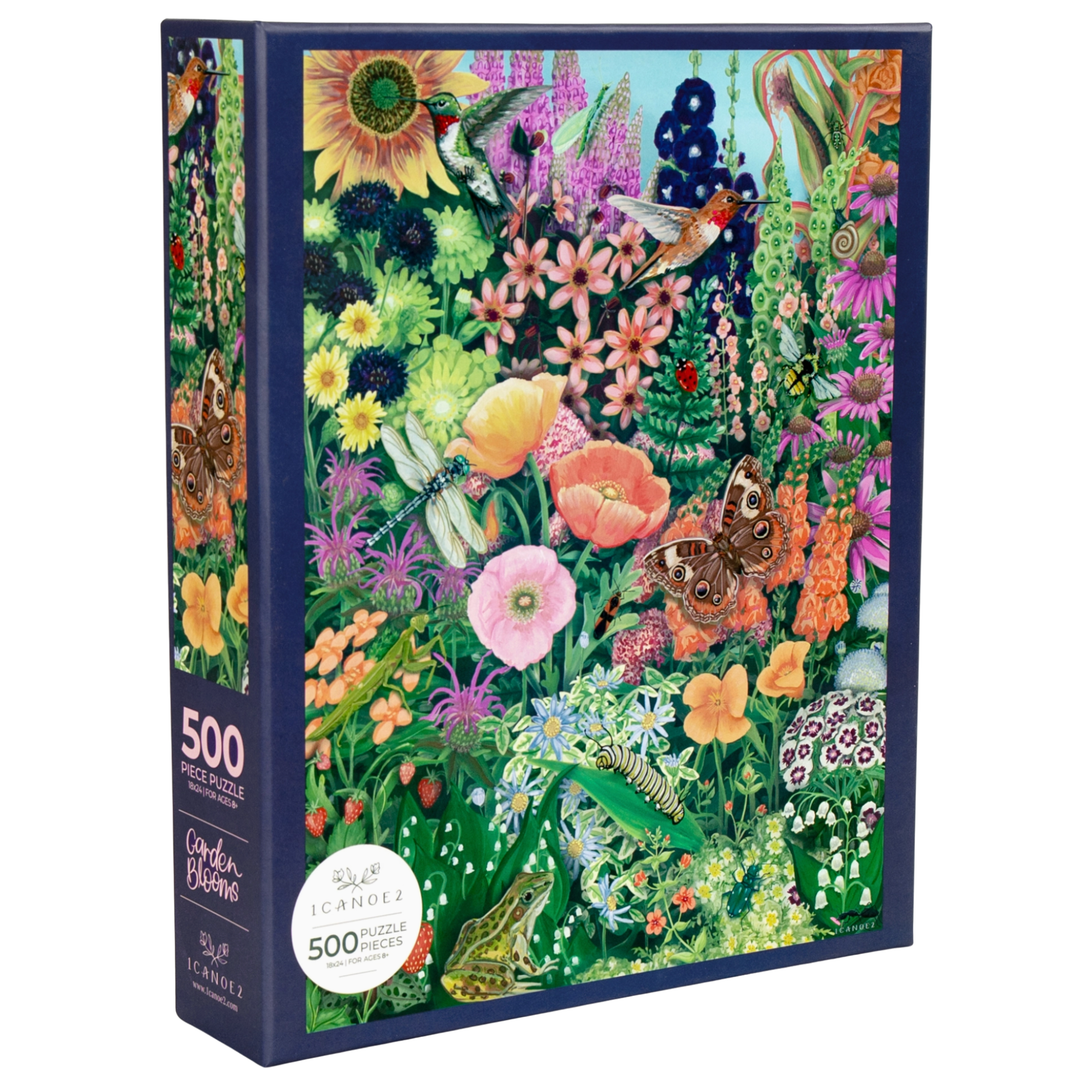 ONE CANOE TWO Garden Blooms 500 Piece Jigsaw Puzzel Default Title