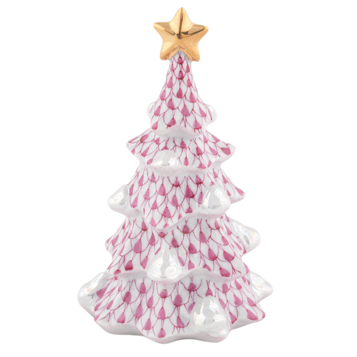 HEREND Simple Christmas Tree RASPBERRY / SIMPLE