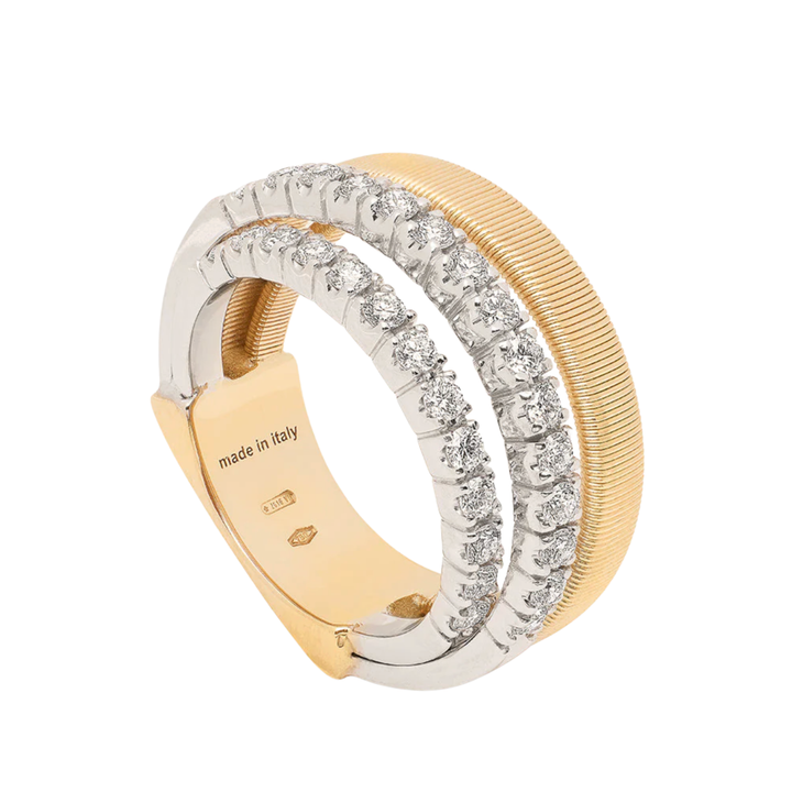 MARCO BICEGO Marrakech 18K Yellow And White Gold Ring With Diamonds