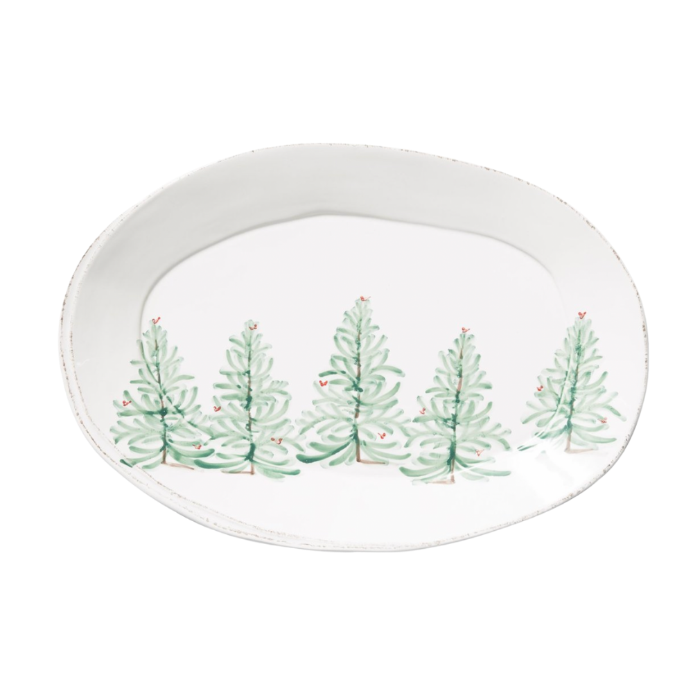 VIETRI Lastra Holiday Oval Platter Default Title