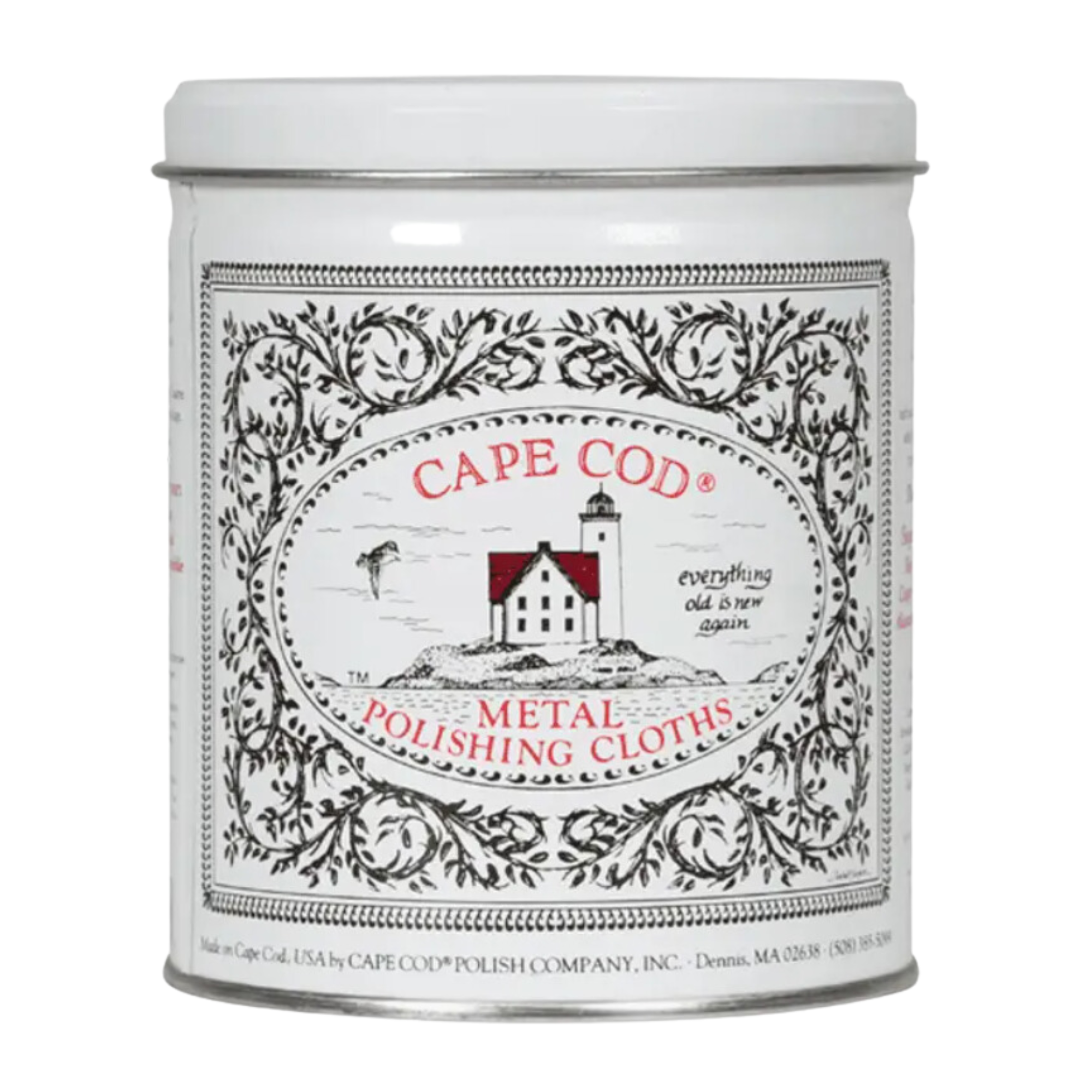 Cape Cod Metal Polishing Cloth Tin