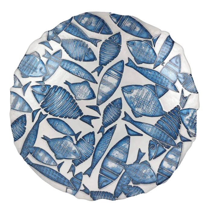 VIETRI Isola Glass Round Platter Default Title
