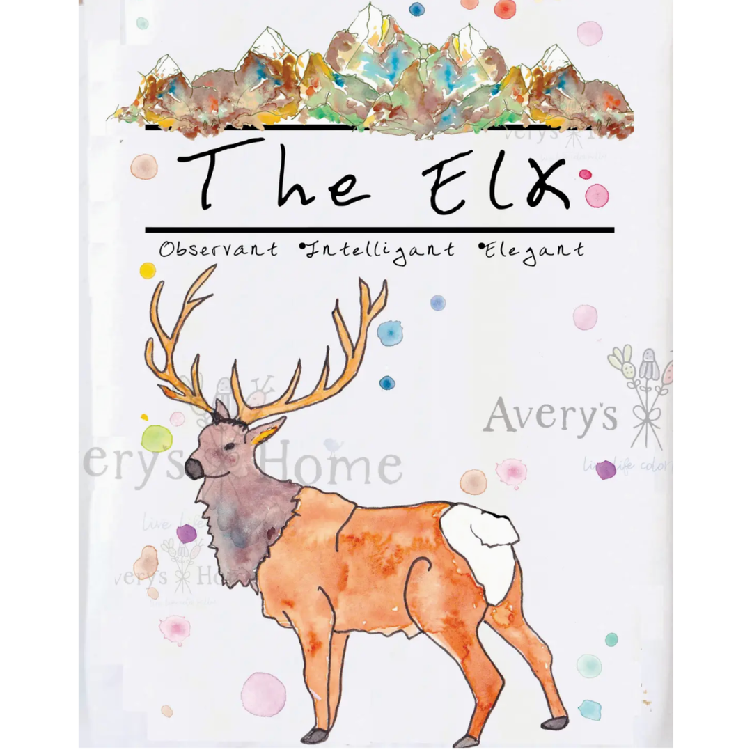 AVERY'S HOME Mountain Elk Floursack Tea Towel Default Title