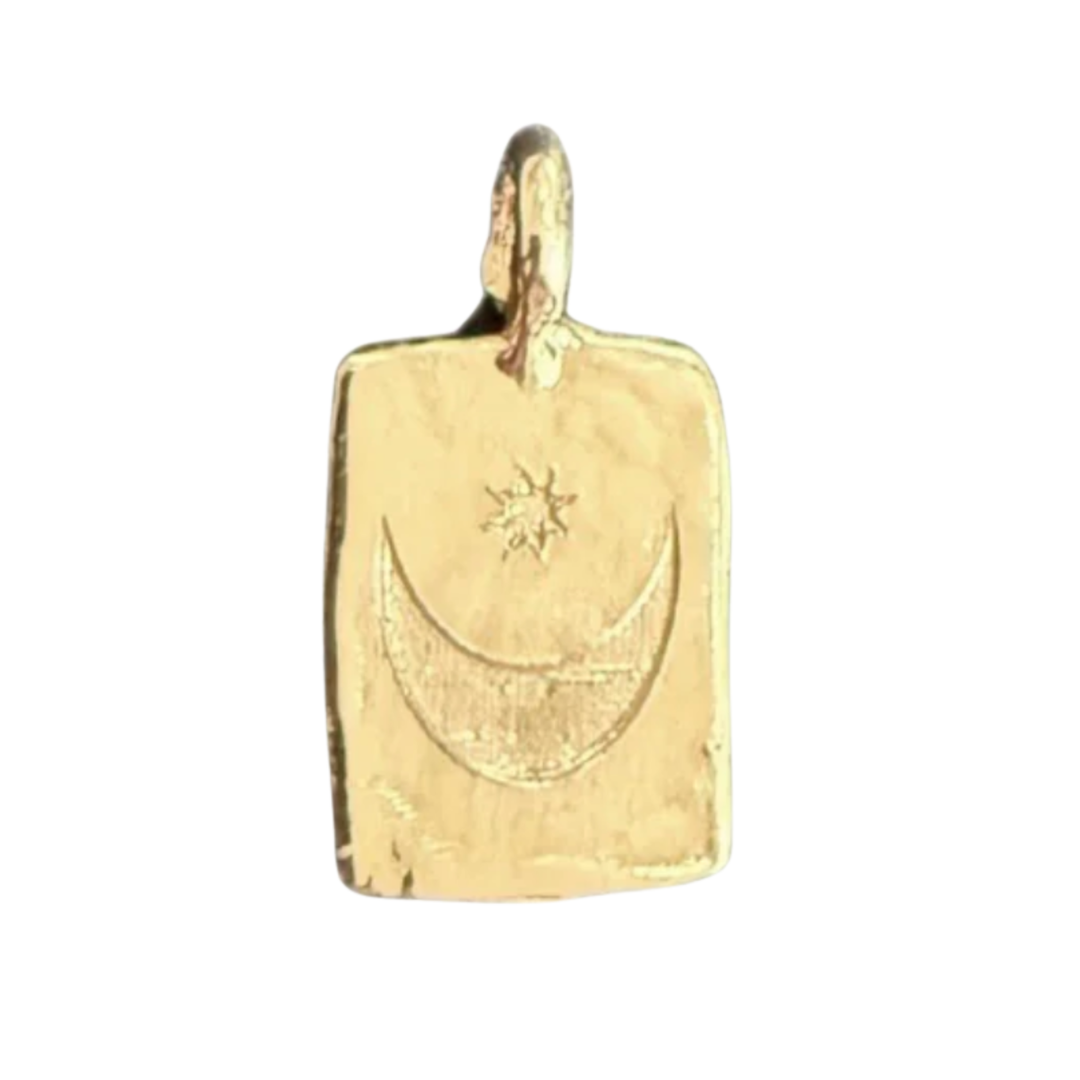 REBECCA PINTO Boko Rectangle Affection Charm 14K Yellow Gold Default Title