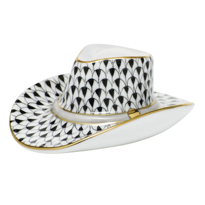 HEREND Cowboy Hat BLACK