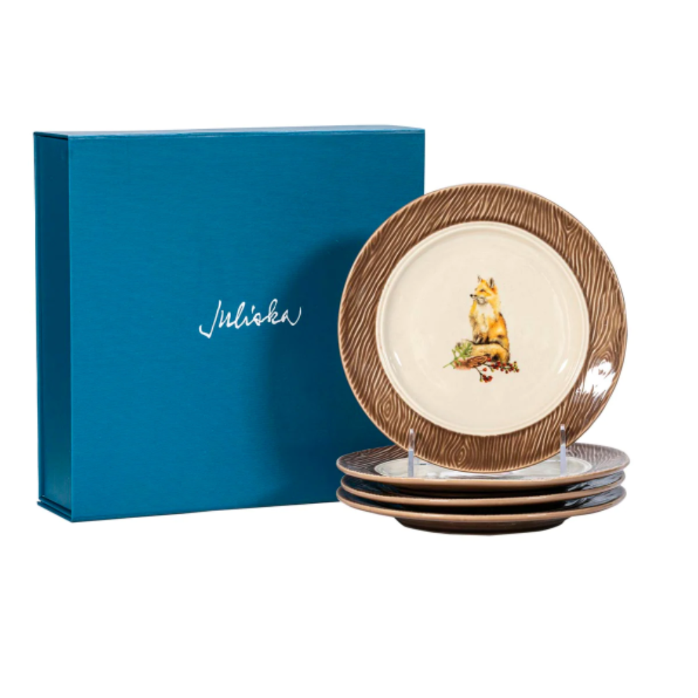 JULISKA Forest Walk Animal Appetizer Plates Individually Sold