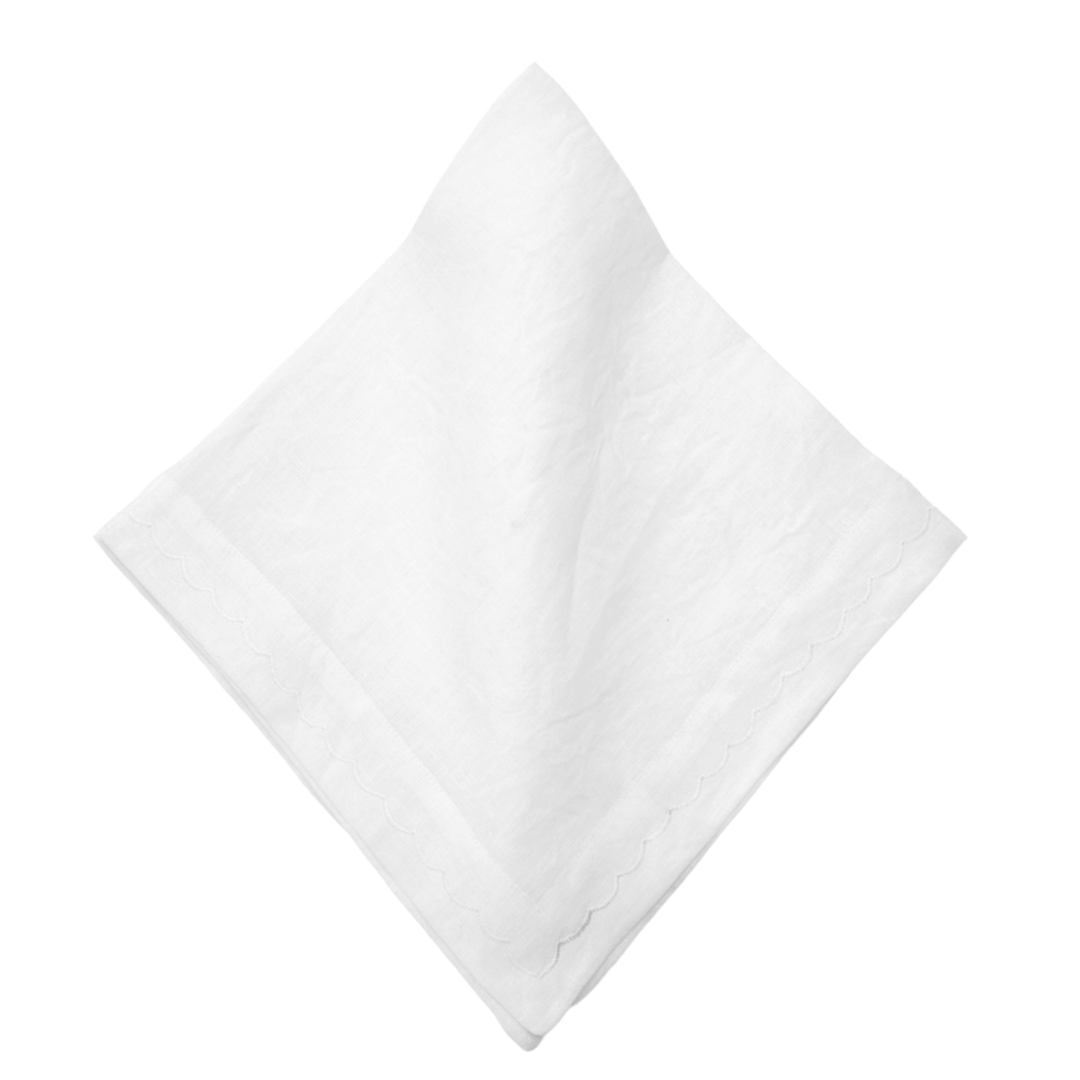 DEBORAH RHODES Signature Linen Wash White Napkins Default Title