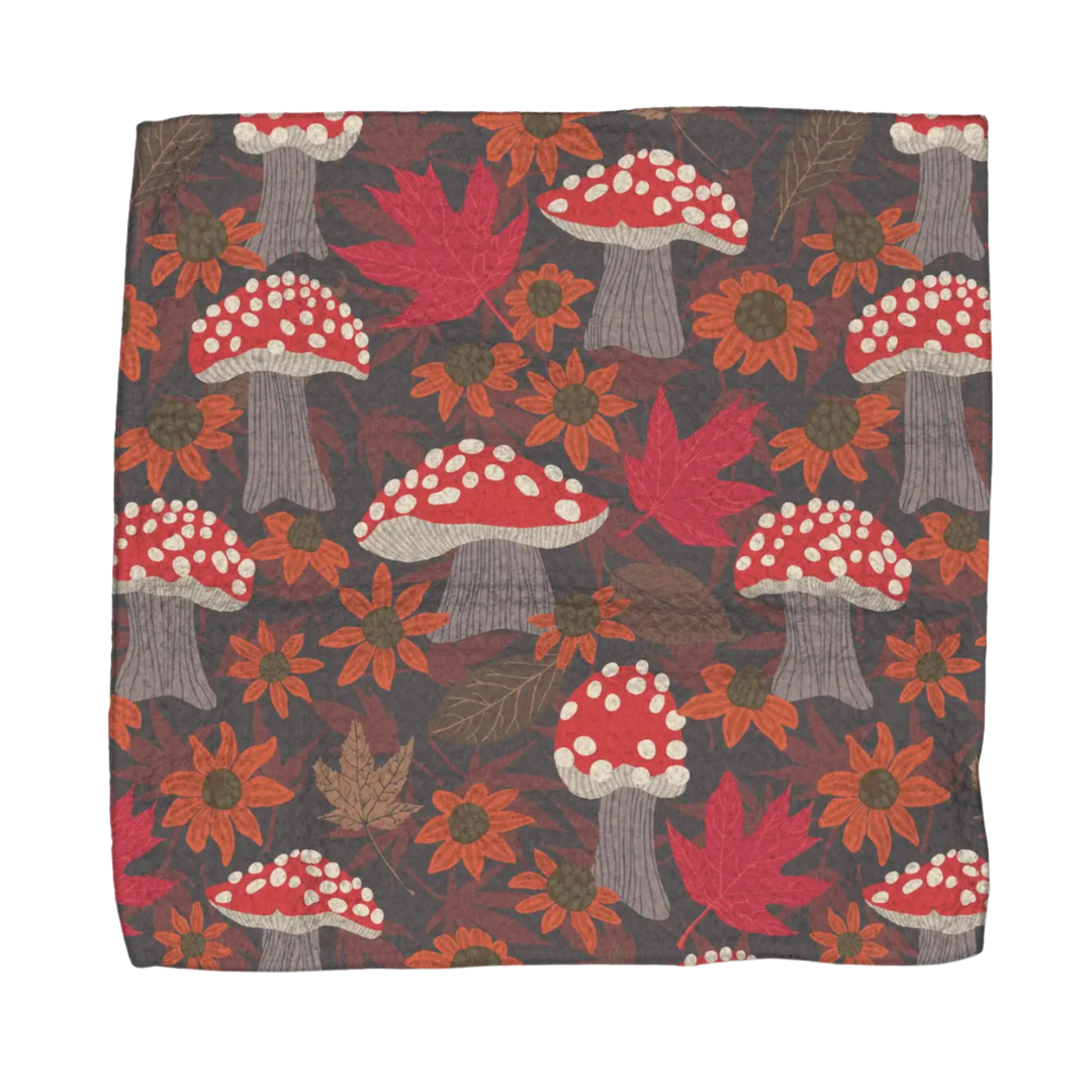 GEOMETRY GEOMETRY MUSHROOM FOREST DISH CLOTH SET OF 3 Default Title