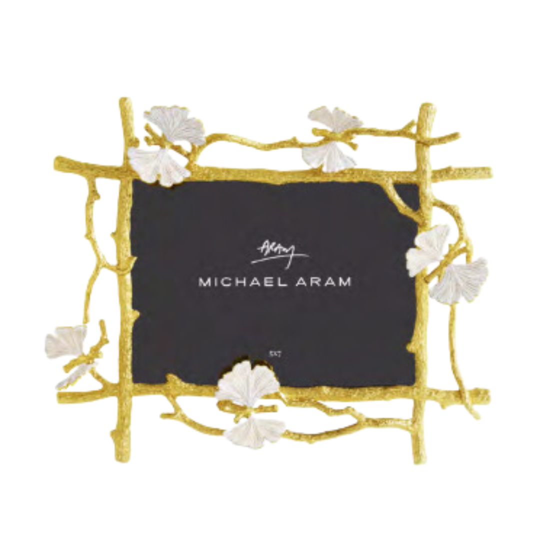 MICHAEL ARAM Butterfly Ginkgo Gold Frame