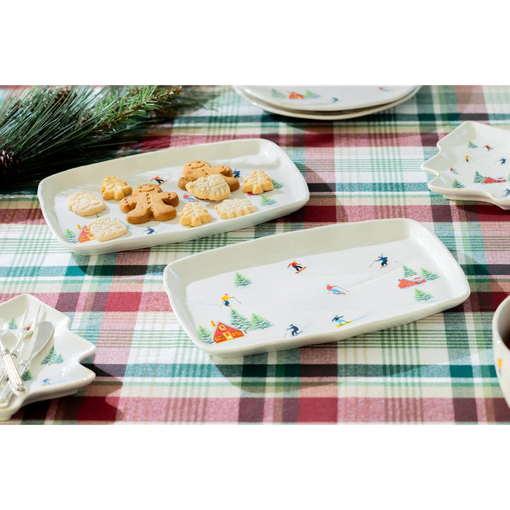 GRACE TEAWARE Winter Ski Slope Serving Tray