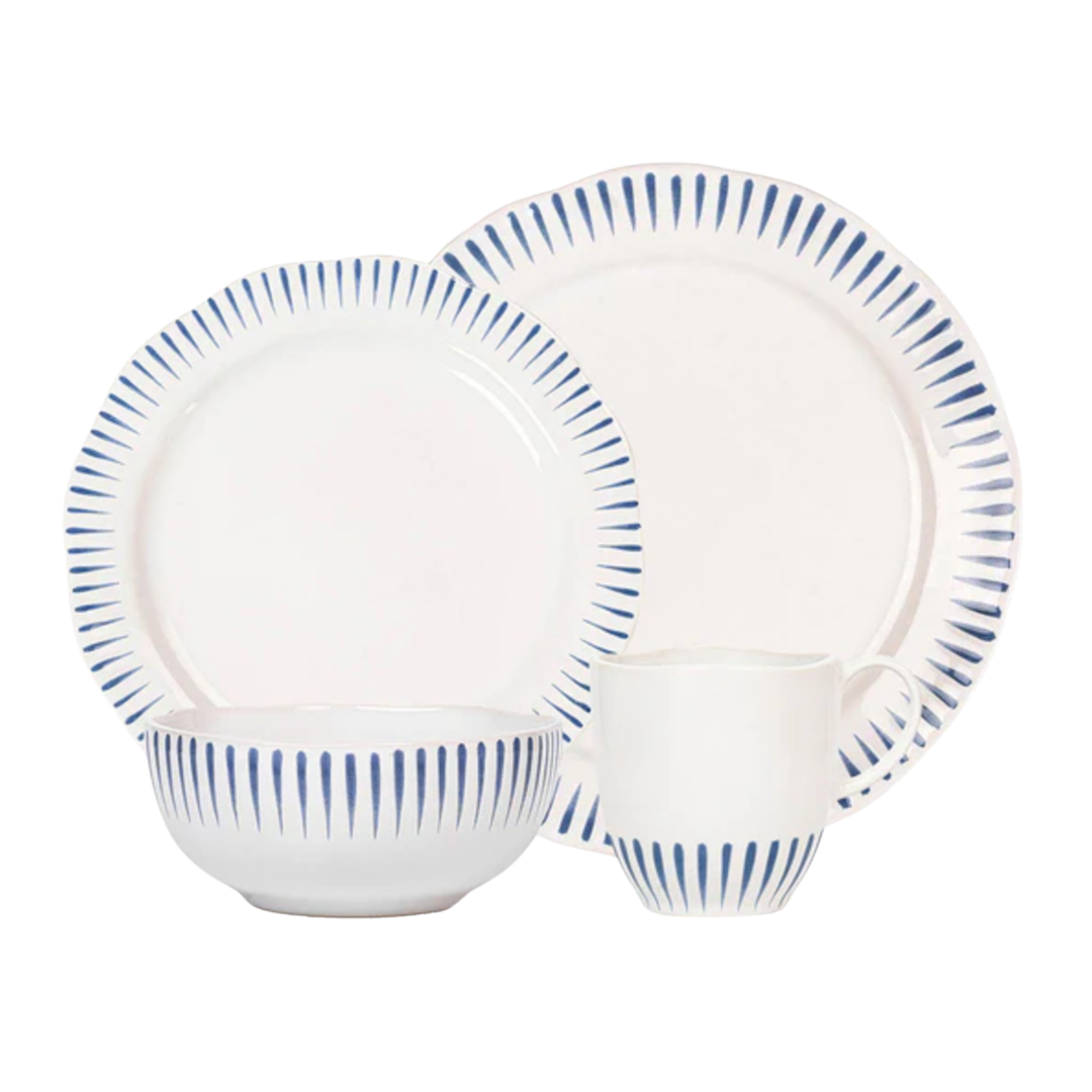 JULISKA Sitio Strip Delft Blue 4PC Setting Default Title