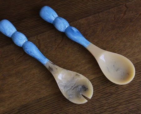 BEATRIZ BALL Blue Resin Salad Servers