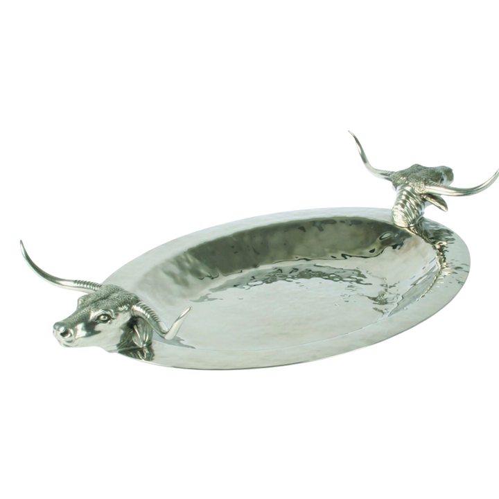 VAGABOND HOUSE Longhorn Hammered Steel Tray Default Title