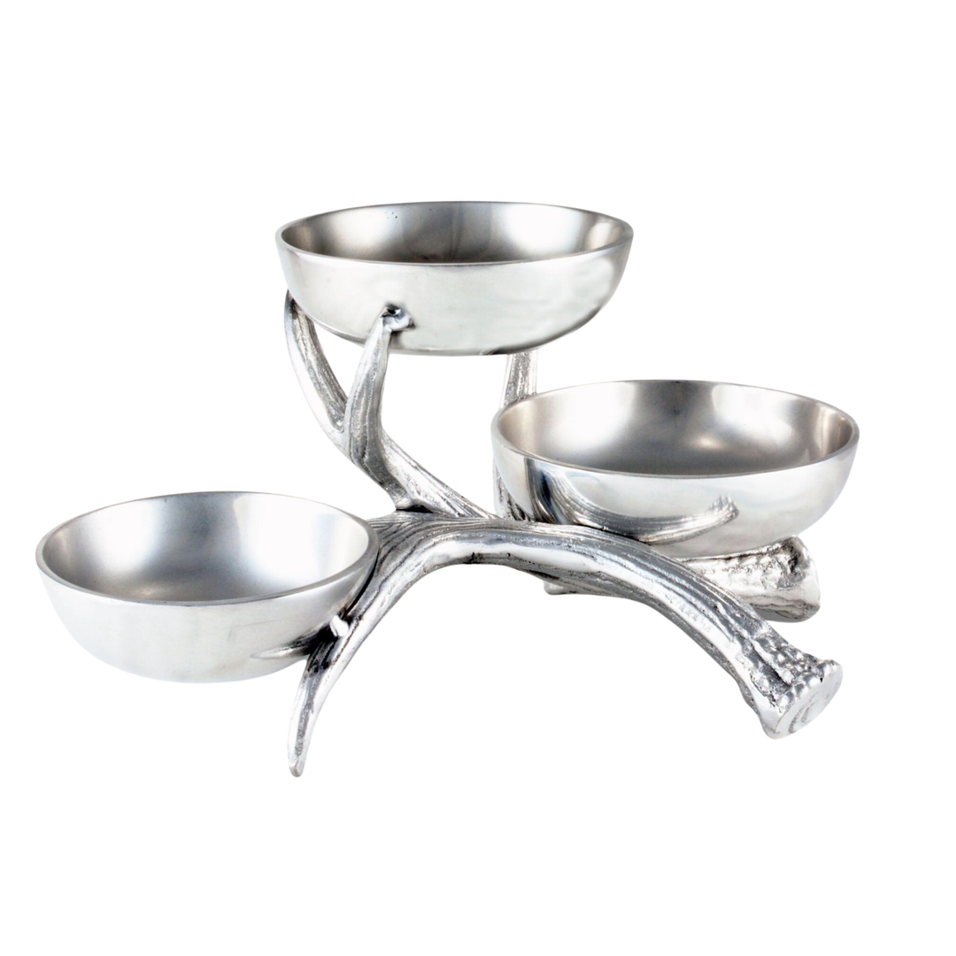 ARTHUR COURT Antler 3-Tiered Bowl Default Title