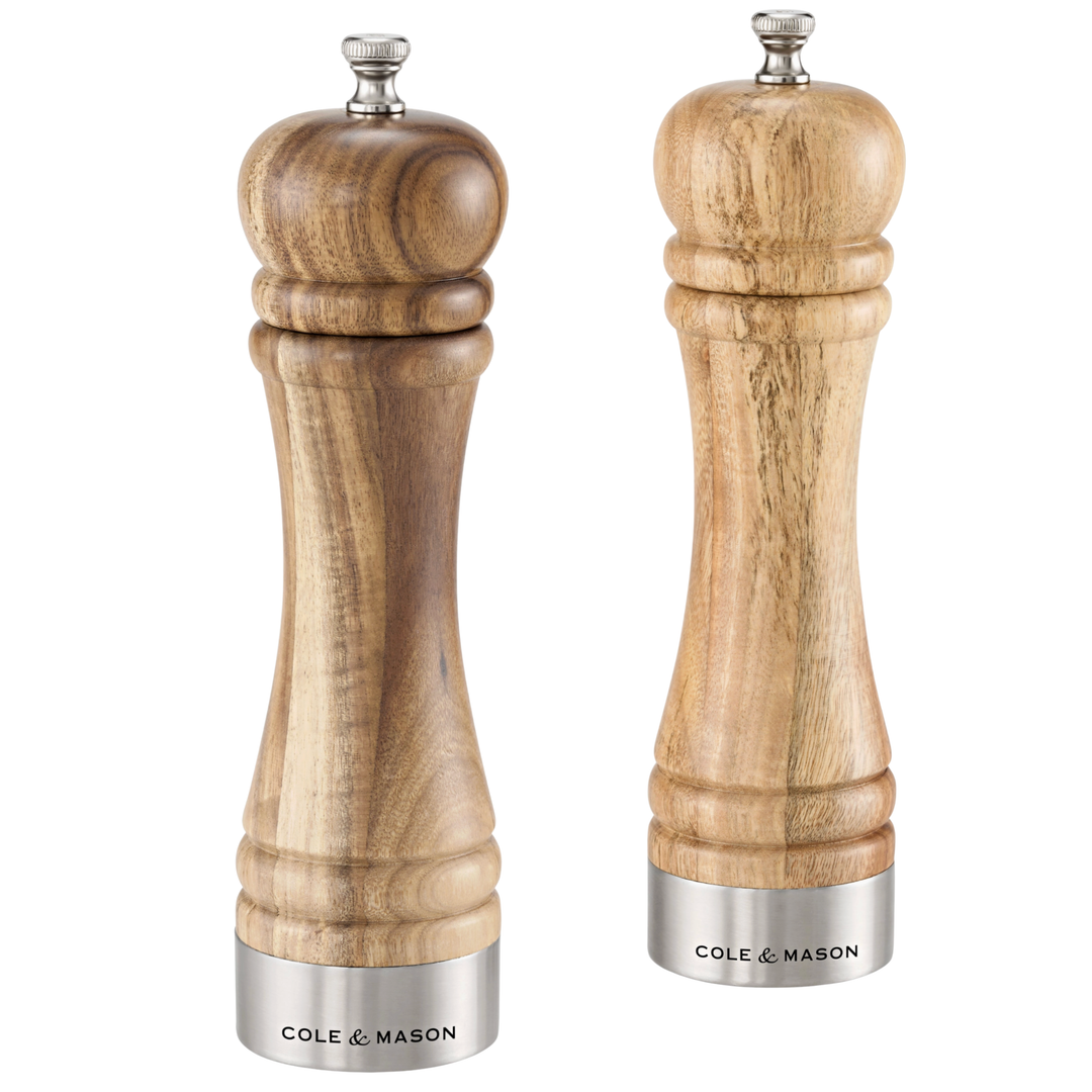 COLE & MASON Camden Acacia Salt and Pepper Mill Set Default Title