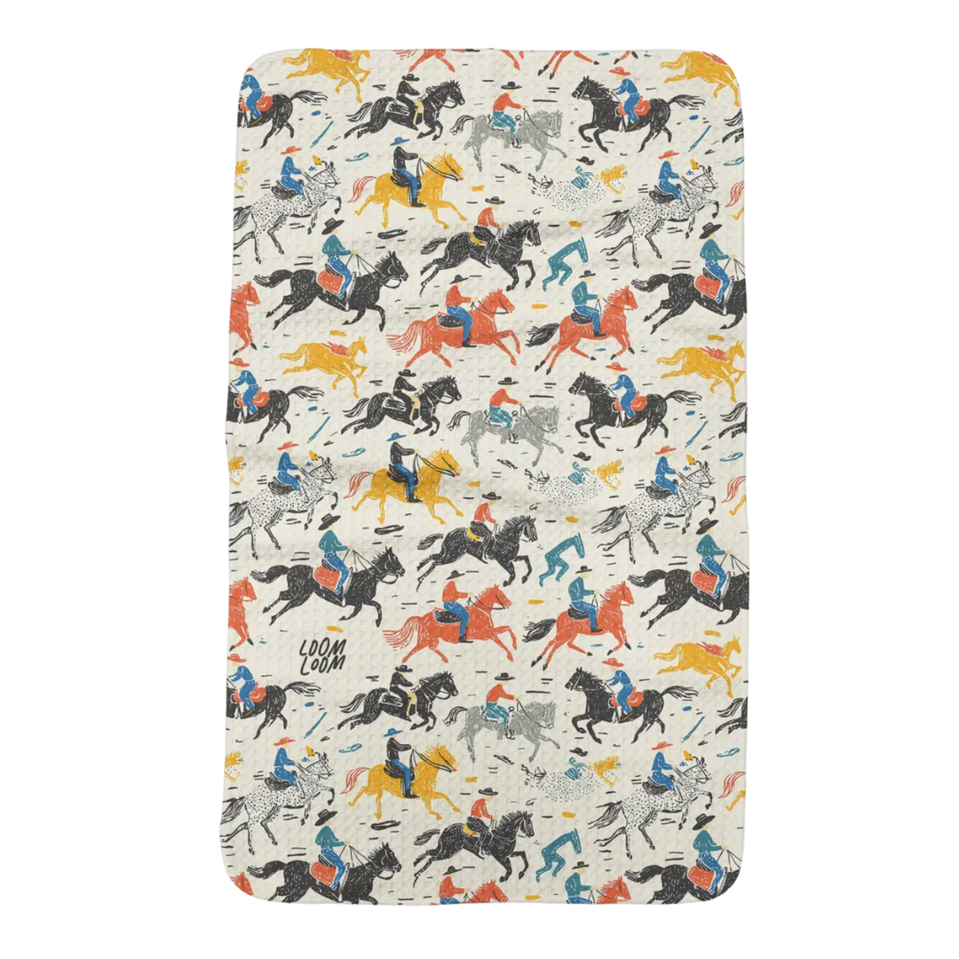 LOOM LOOM Colorful Cowboys Dishtowel Default Title
