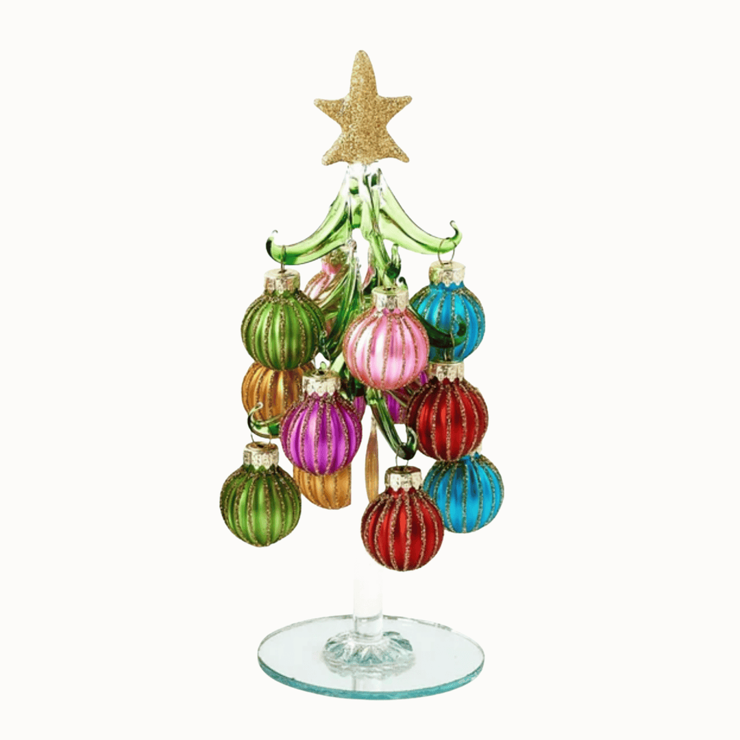 180 DEGREES Handmade Glass Tree with Balls