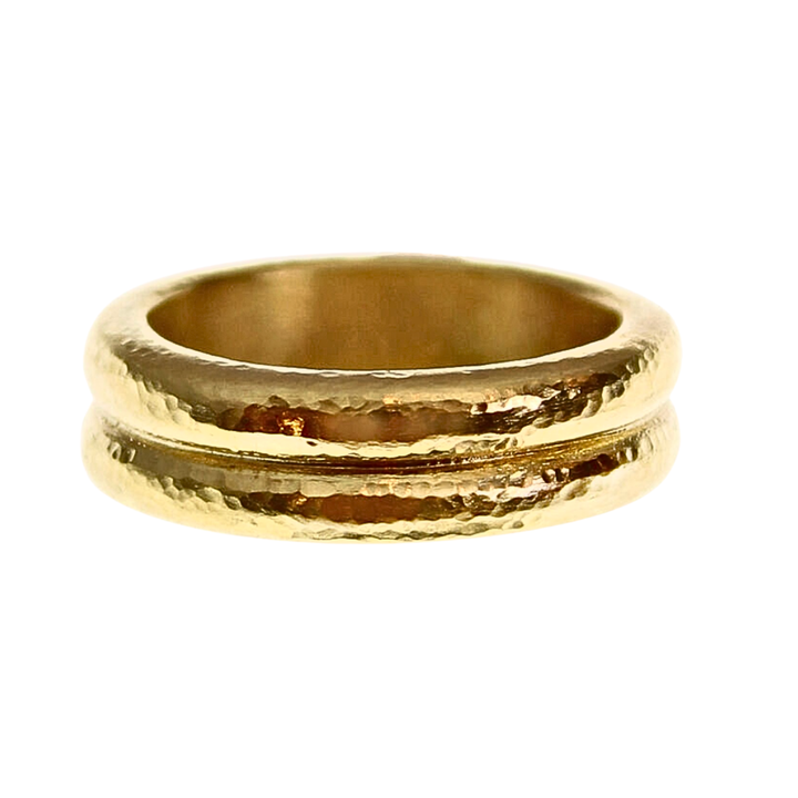 Double Stack Ring 19K Yellow Gold