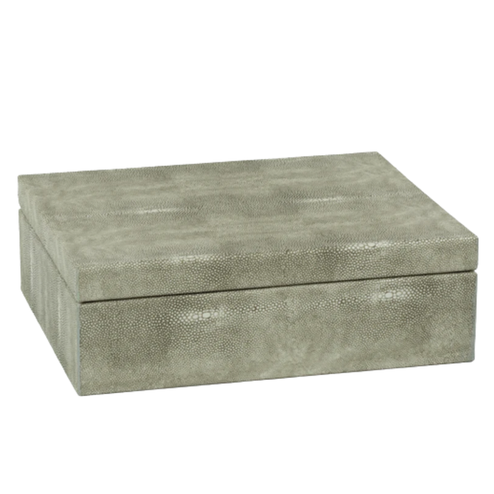 ZODAX MOOREA SHAGREEN LEATHER BOX Default Title