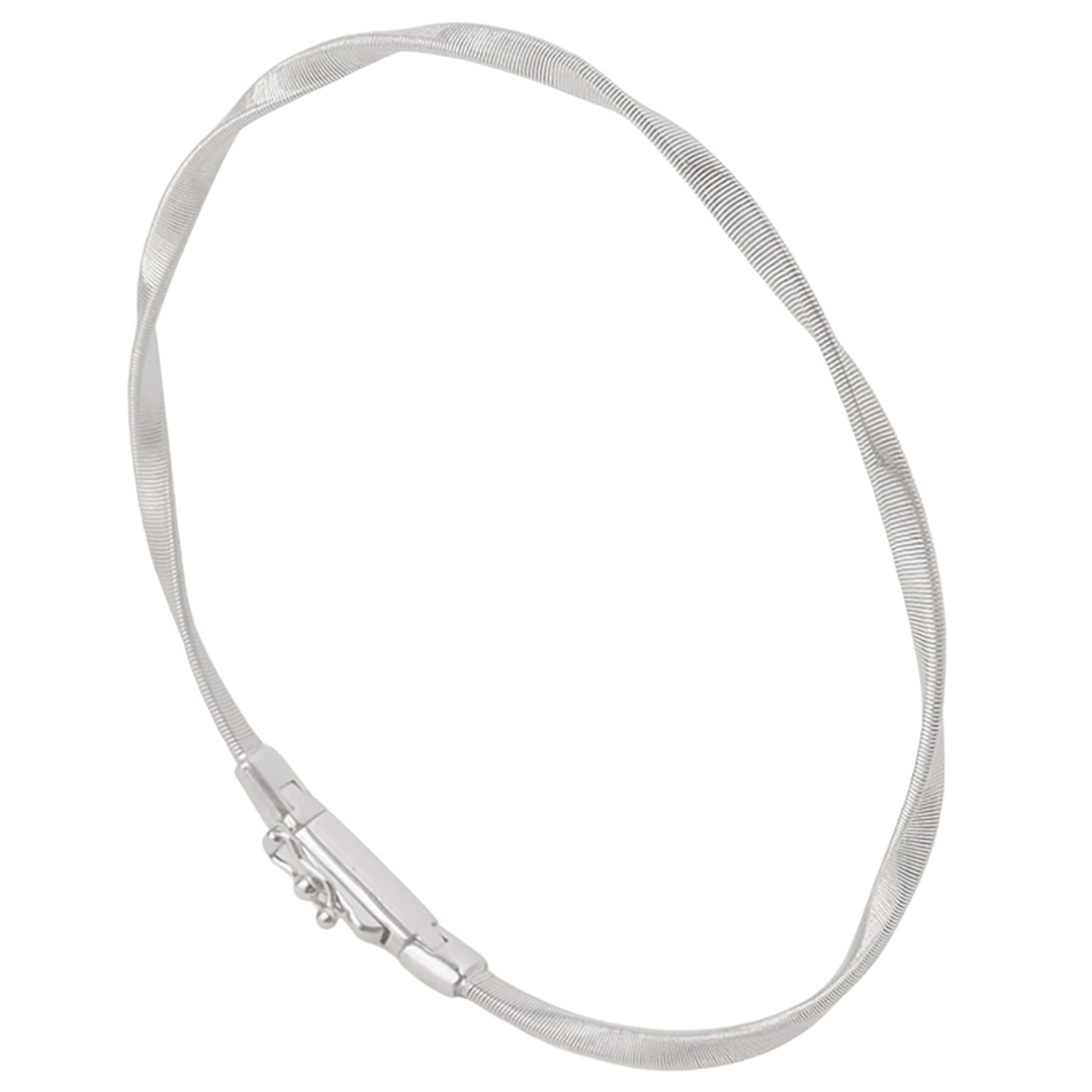 MARCO BICEGO Marrakech 18K White Gold Twisted Coil Bracelet