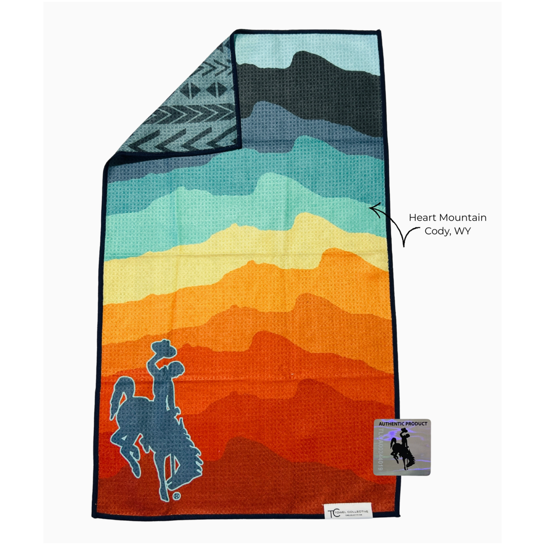 TOWEL COLLECTIVE Wyoming Cowboy Waffle Weave Microfiber Kitchen Towel