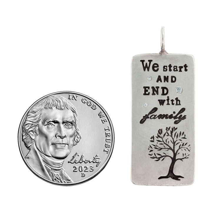 HEATHER B. MOORE FAMILY QUOTE STAMPED ID TAG