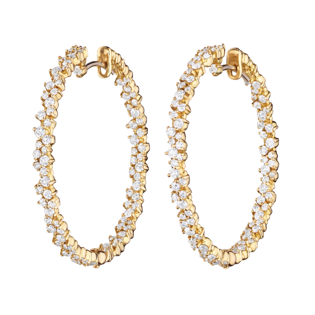 PAUL MORELLI Confetti Hoop Medium Earrings With Diamonds