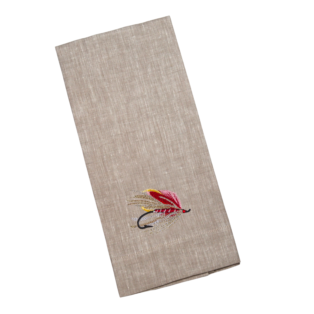CROWN LINEN DESIGNS Fly Fishing Hook Soft Hand Towel Default Title