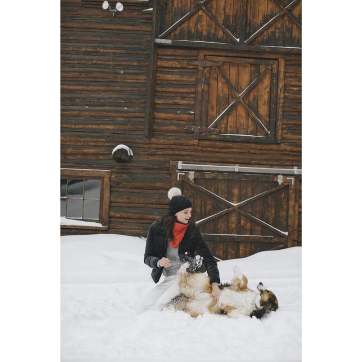 POWDER PUFF COLLECTION POWDER PUFF COLLECTION BASIC NECK WARMER RED