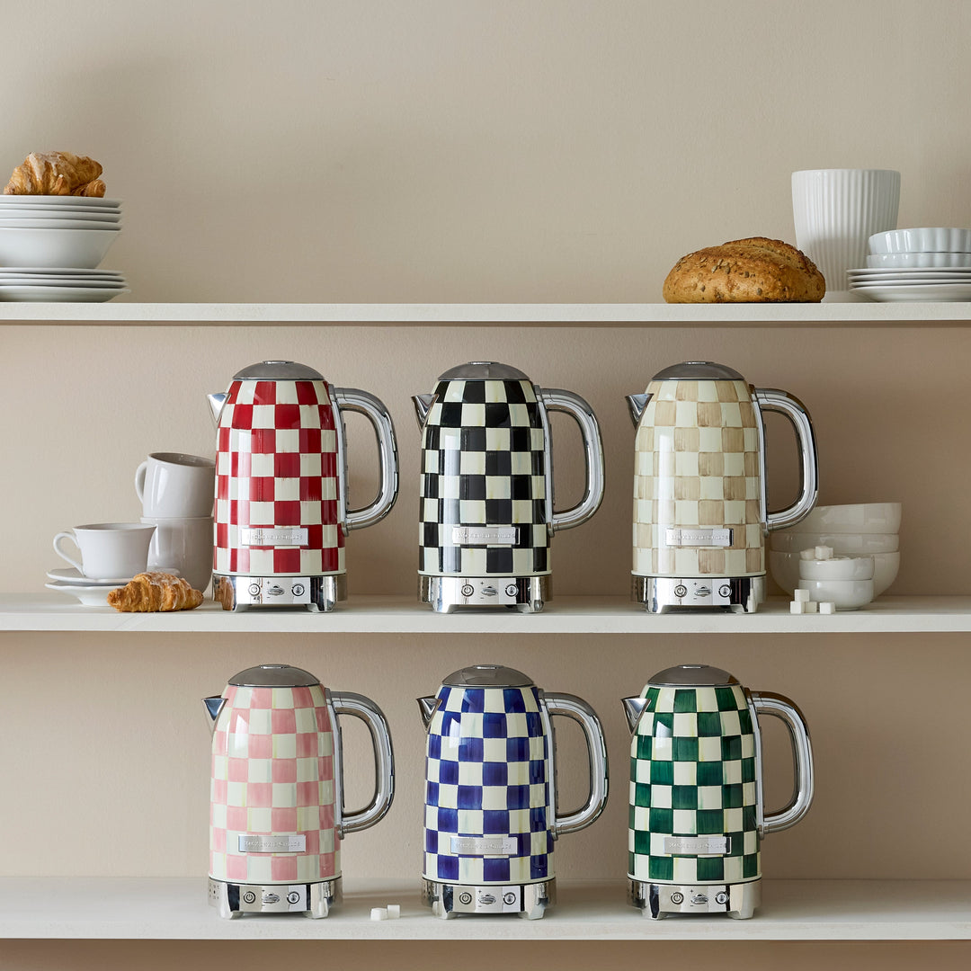 MACKENZIE CHILDS Courtly Check Electric Kettle