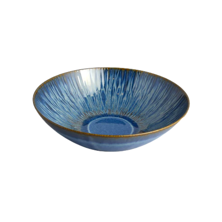 CARMEL CERAMICA STILLWATER AZUL SERVING BOWL