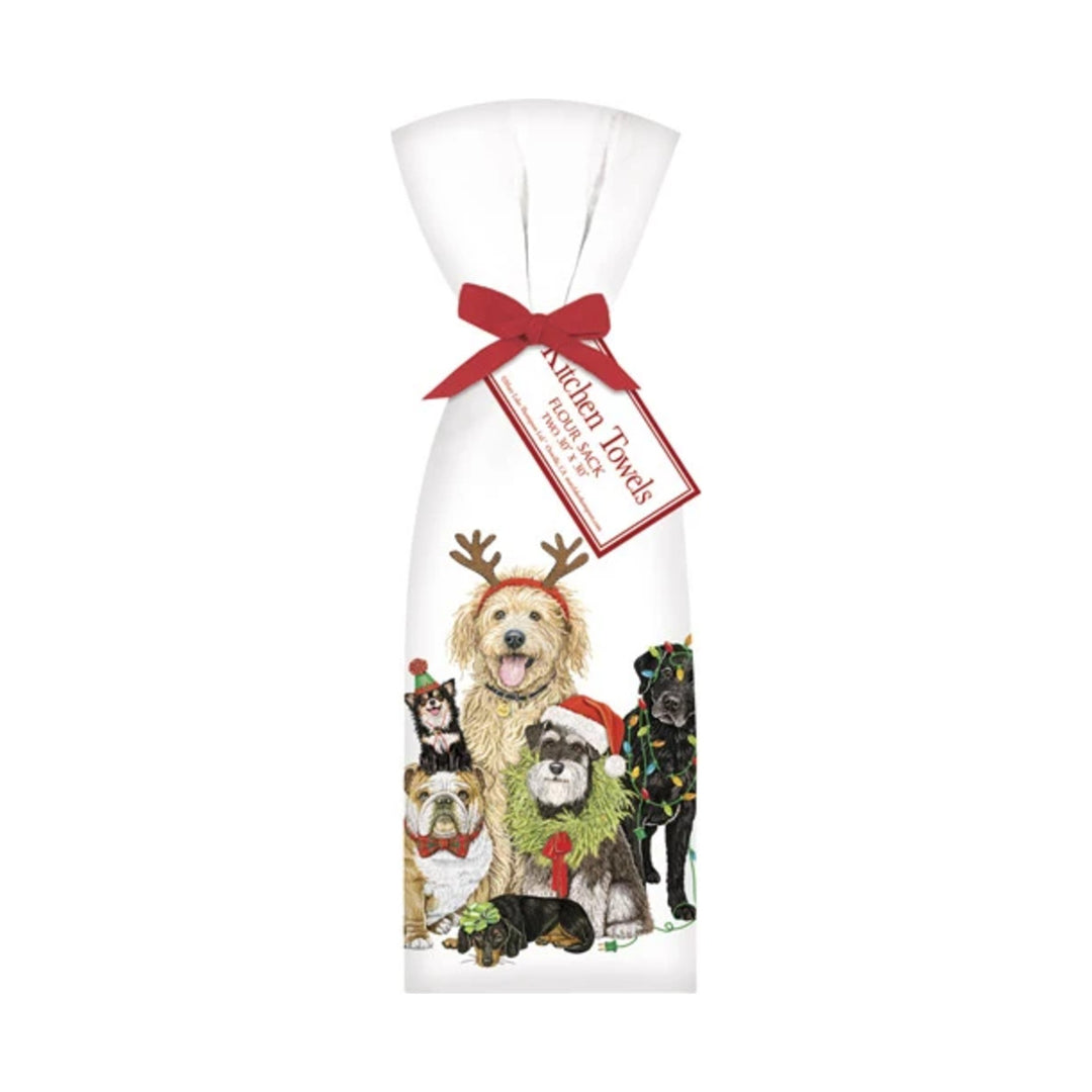 MARY LAKE THOMPSON Howliday Party Dogs Towel Set Default Title