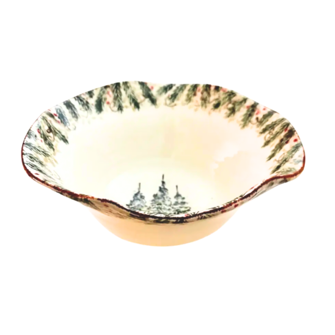 ARTE ITALICA Natale Large Serving Bowl Default Title