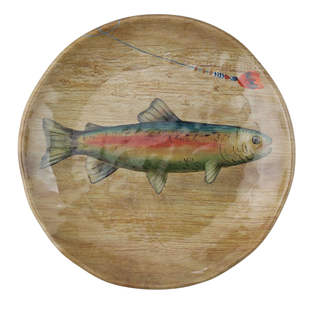 SUPREME HOUSEWARES Trout Melamine Dessert Plate Default Title