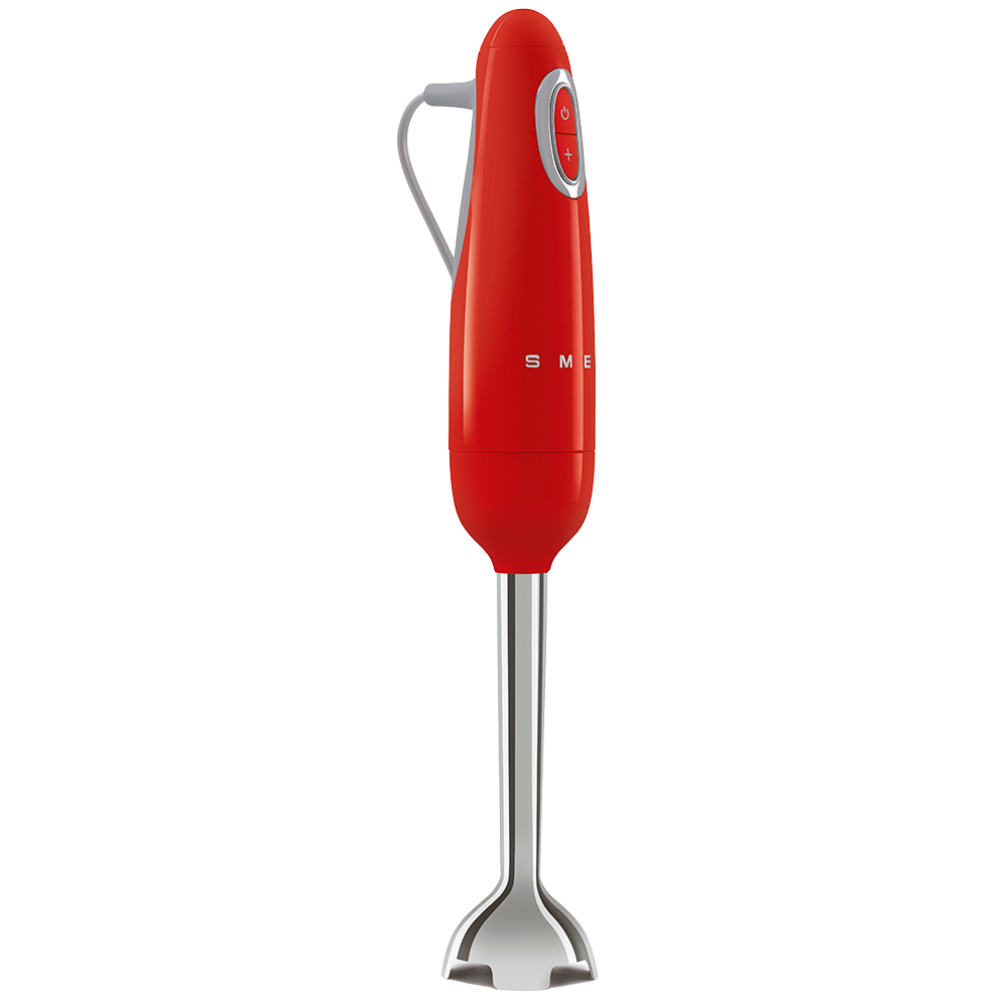 SMEG RED RETRO HAND BLENDER WITH ACCESSORIES