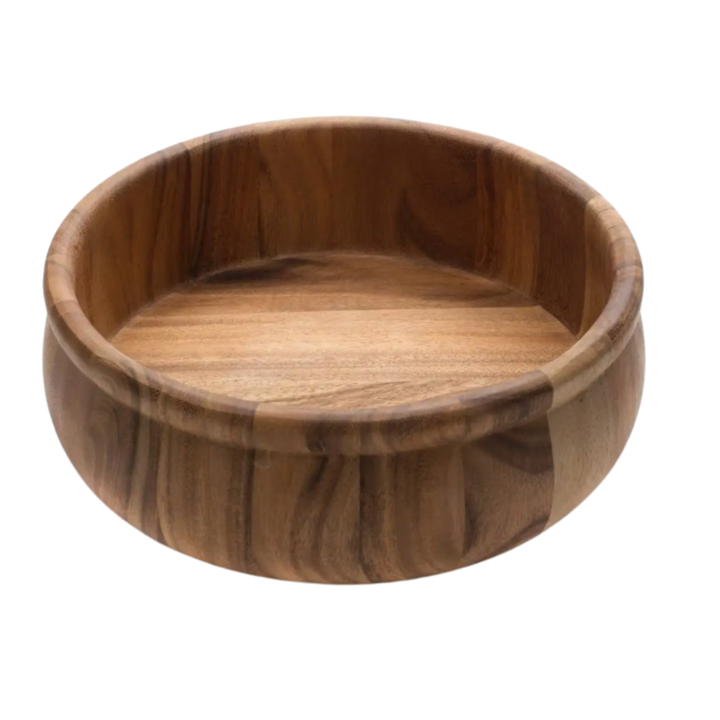 FOX RUN Ironwood Large Rim Acacia Salad Or Fruits Bowl Default Title