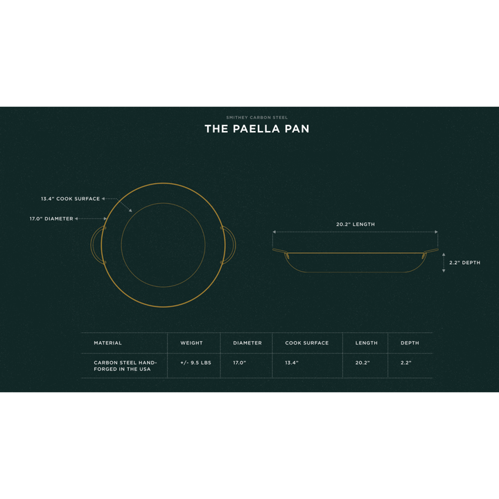 SMITHEY IRONWARE Paella Pan