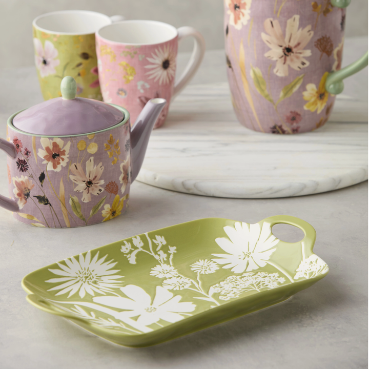 CERTIFIED INTERNATIONAL Wildflower Wax Off Platter