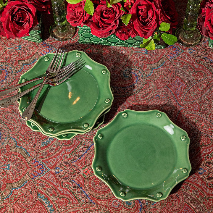 JULISKA Berry and Thread Basil Scalloped Dessert Salad Plate