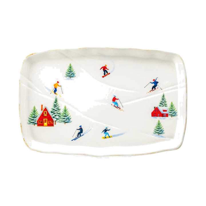 GRACE TEAWARE Winter Ski Slope Serving Tray Default Title
