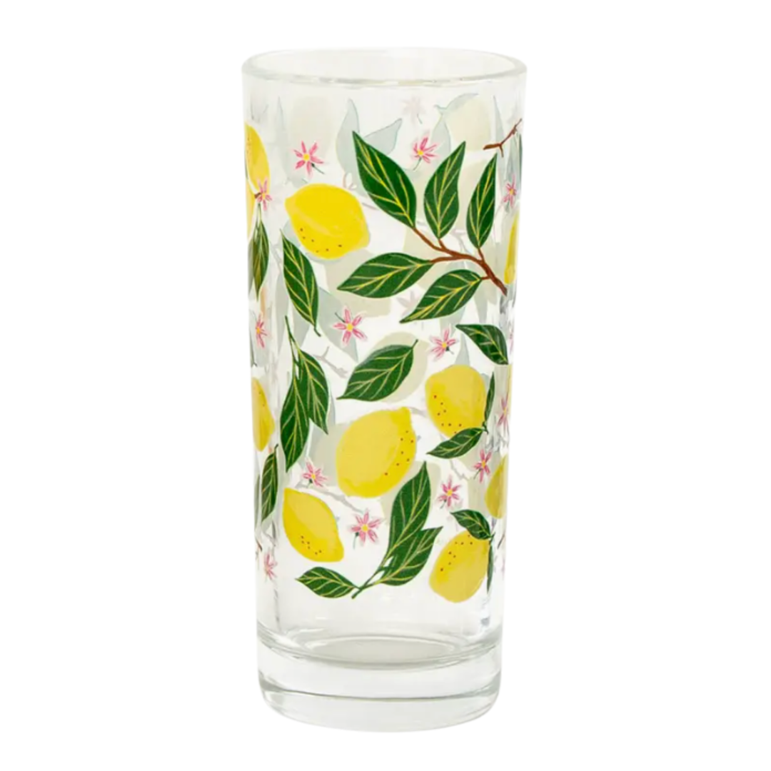 PAPER FARM PRESS Berry And Citrus Tall Lemon Juice Glass Default Title