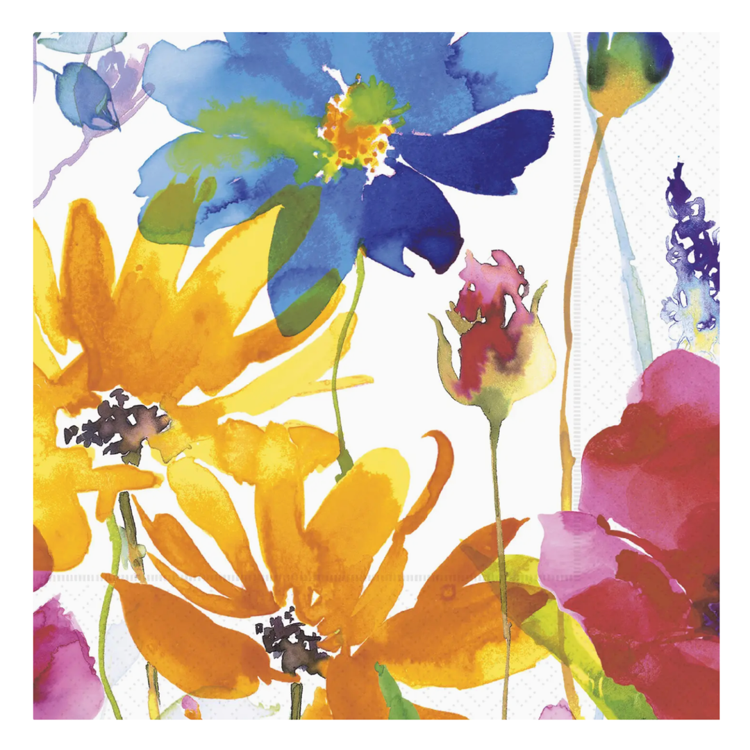 BOSTON INTERNATIONAL Primary Floral Paper Lunch Napkins Default Title