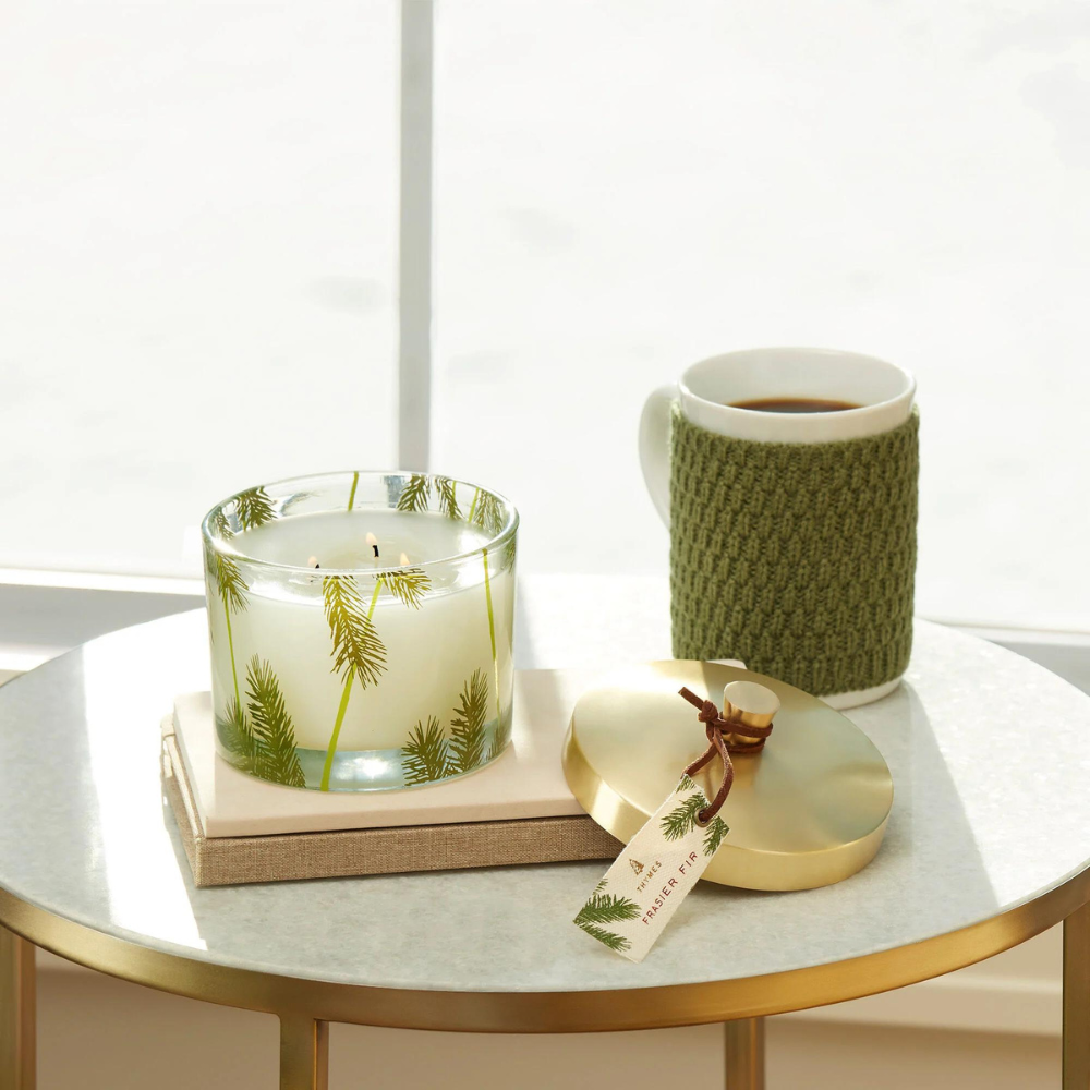 THYMES Frasier Fir Heritage 3-Wick Pine Needle Candle