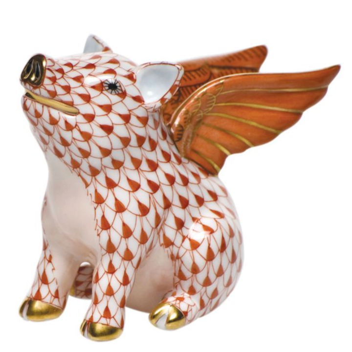 HEREND When Pigs Fly Rust